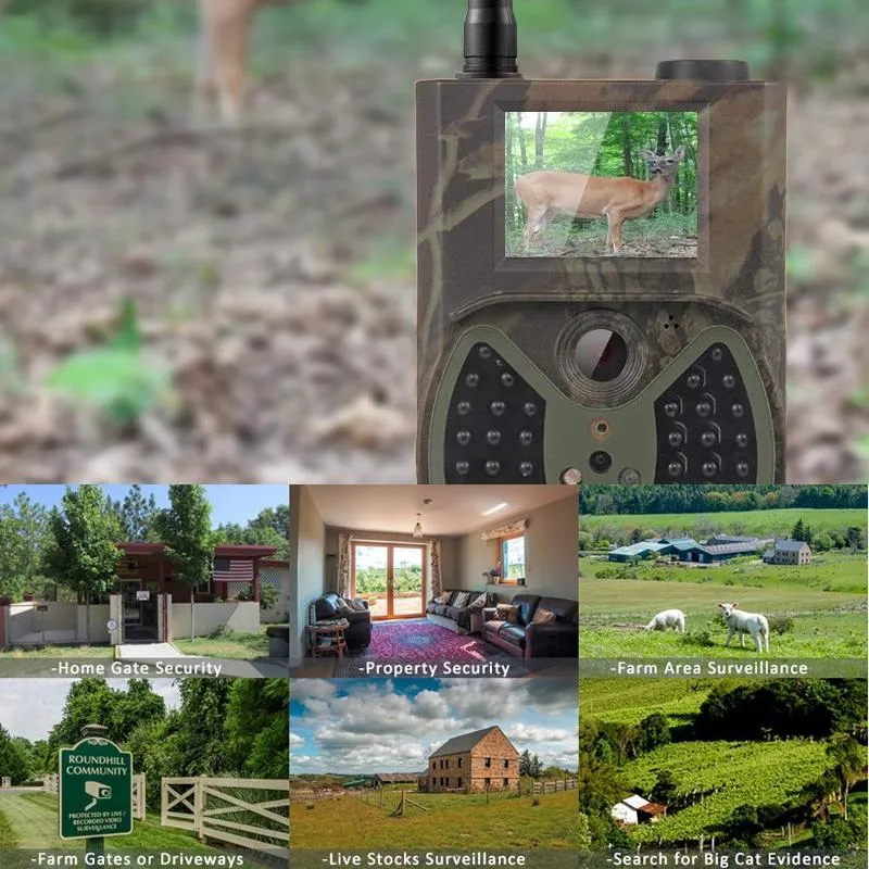 12mp Waterproof Trail Camera with Night Vision and Mms Function