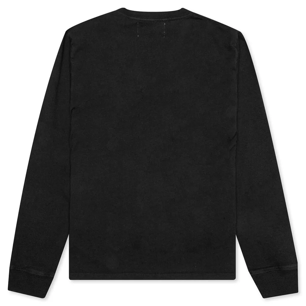 Awake NY x Stefan Meier NY Printed Long Sleeve Tee  - Black