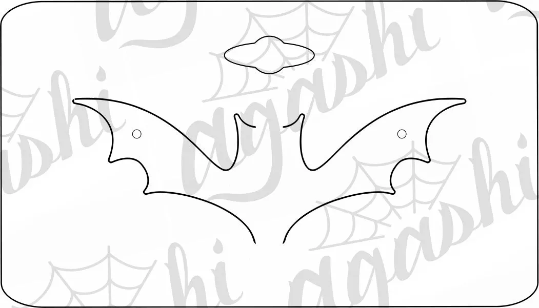 Bat Wing Dangle Earring Card