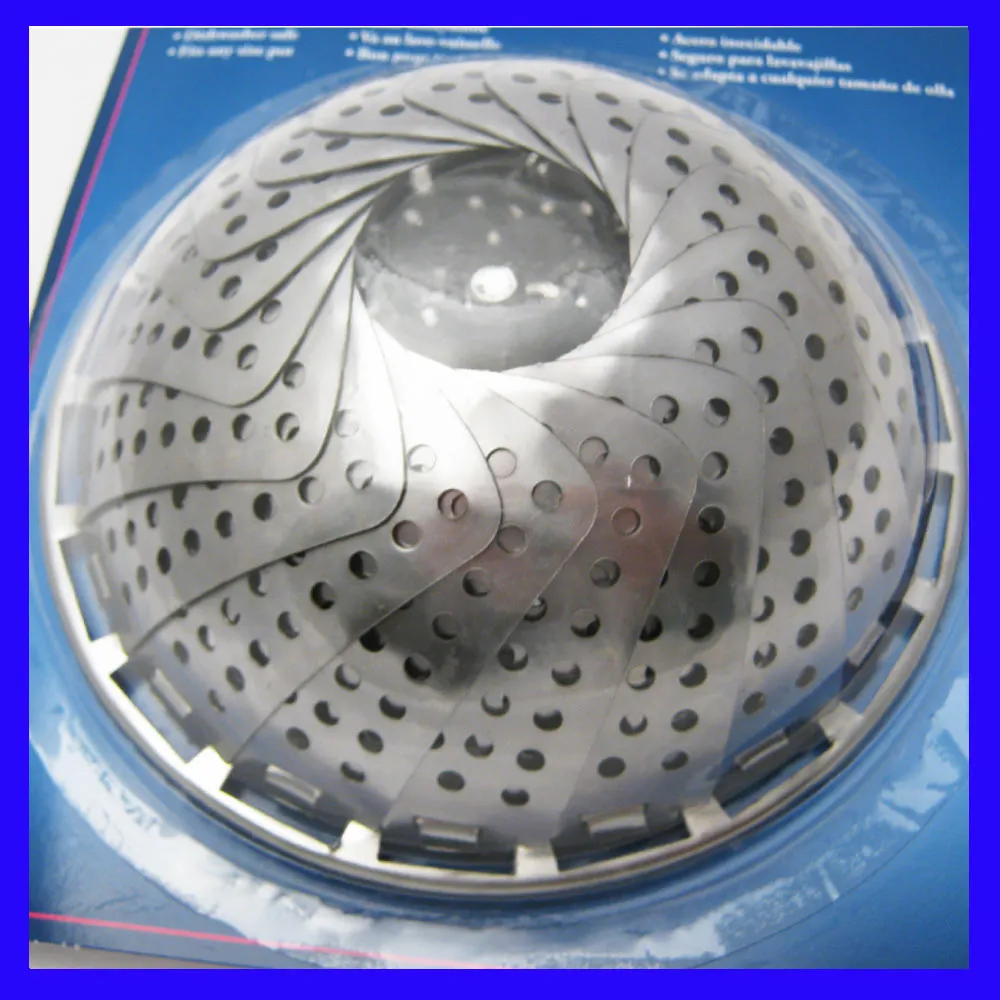 Collapsible Stainless Steal Food Steamer Basket Cooker Cooking Vegetable Kitchen