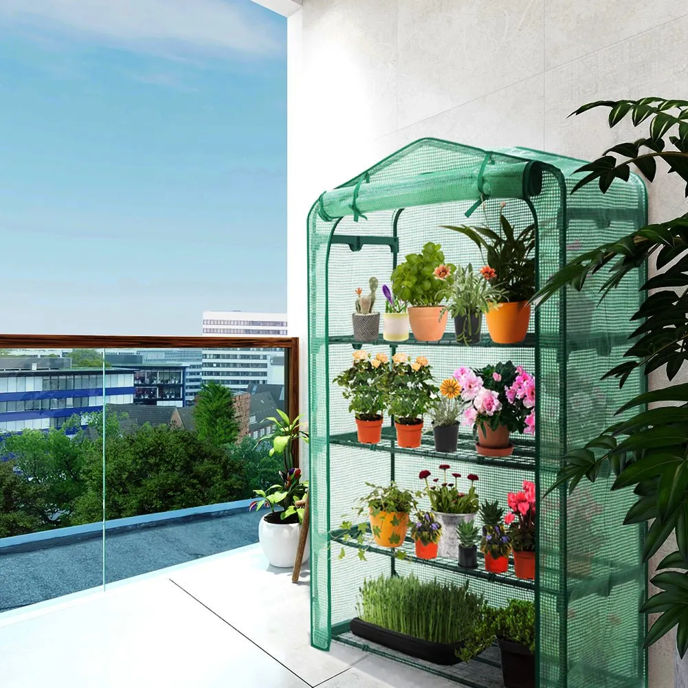 Extra Wide 4-Tier Mini Greenhouse for Indoor Outdoor40 x 20 x 63.5