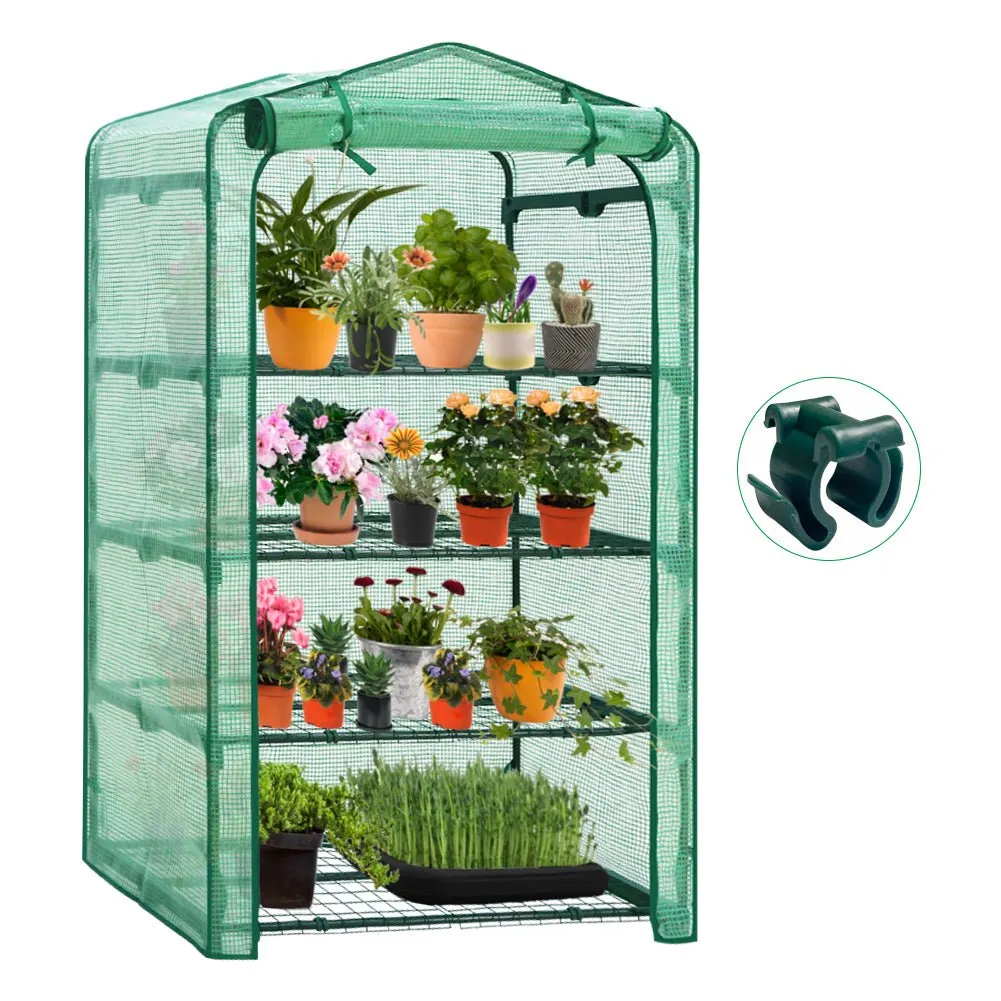 Extra Wide 4-Tier Mini Greenhouse for Indoor Outdoor40 x 20 x 63.5