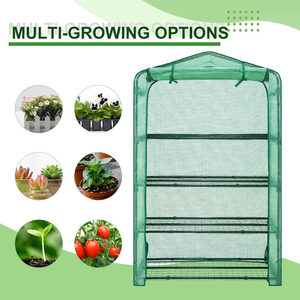 Extra Wide 4-Tier Mini Greenhouse for Indoor Outdoor40 x 20 x 63.5