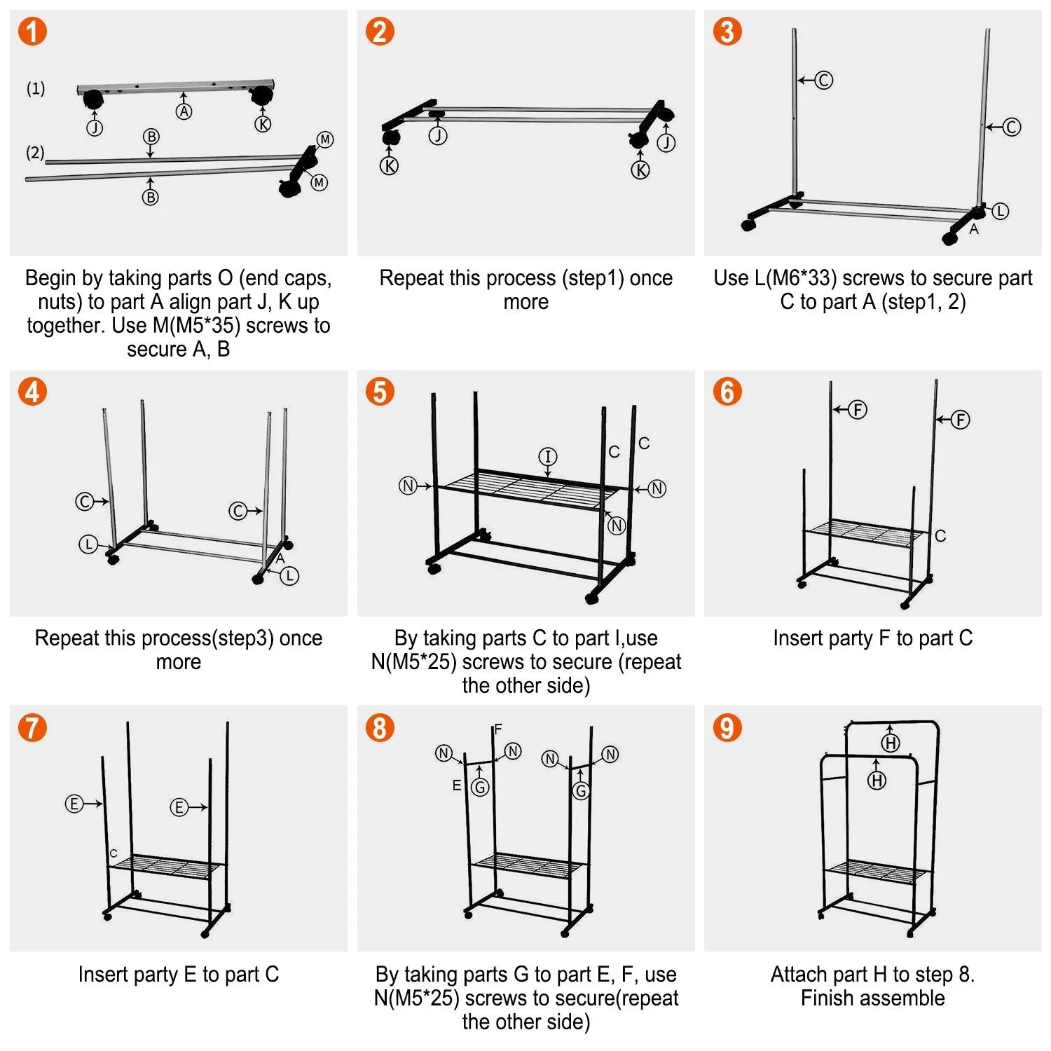 Garment Hanging Rack Clothing Hanging Rail Pillow Shoe Display Organizer Stand Rolling Wheel Clothes Organizer