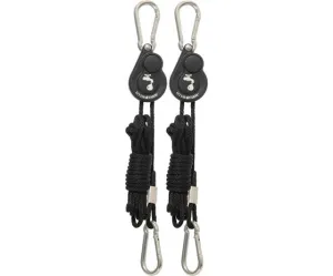 Hydrofarm Light Riser Hanging System w/Push Button Release, 1/8"