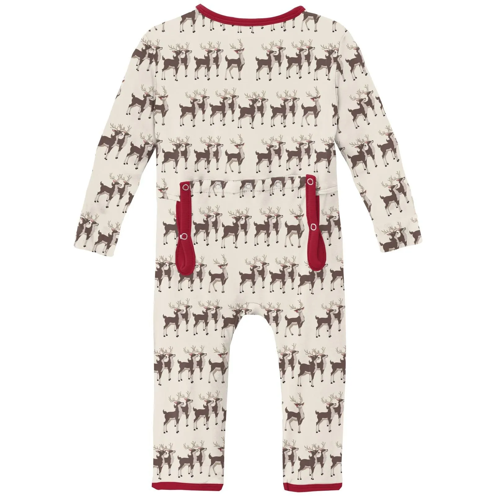 Kickee - Zipper Coverall - Rudolph Reindeer