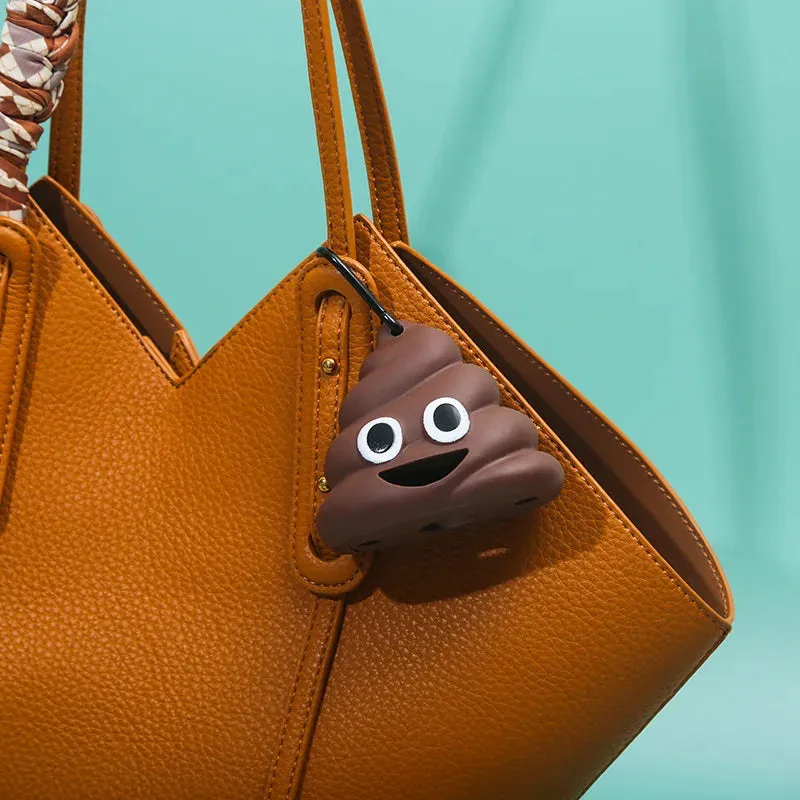 Leash-Attached Poop Bag Dispenser with Carabiner Clip