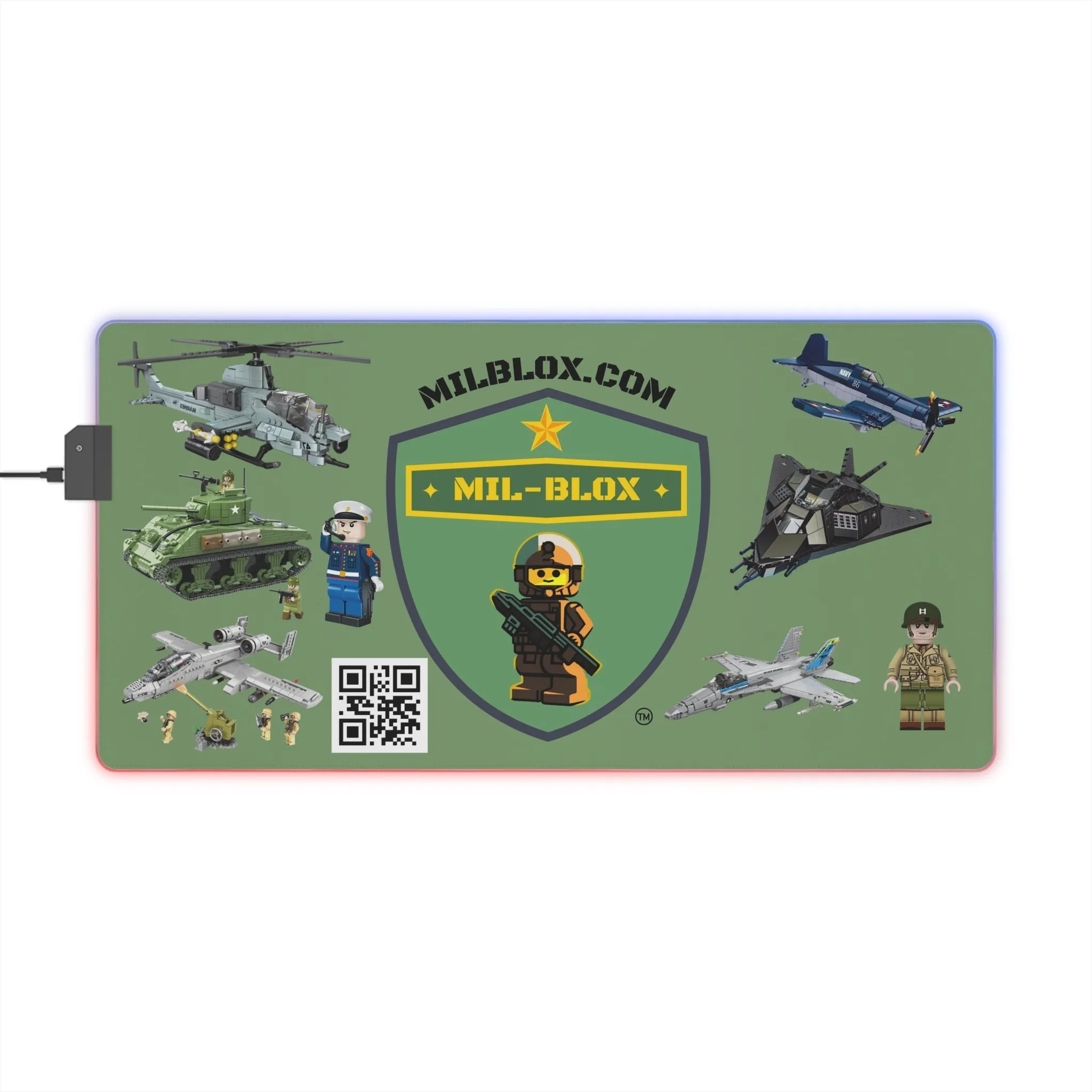 Mil-Blox - LED Gaming Mouse Pad
