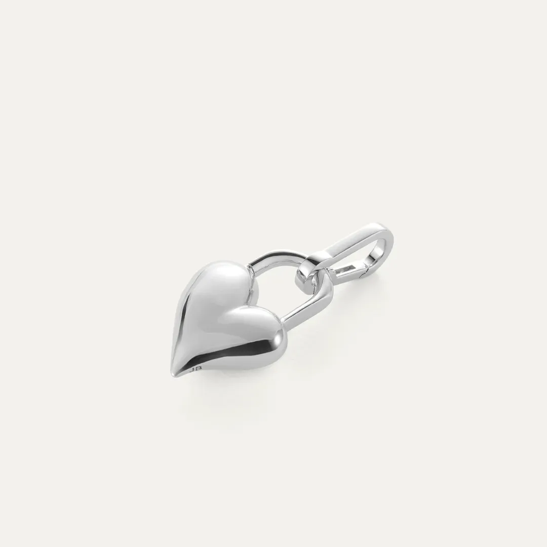 Padlock Heart Charm