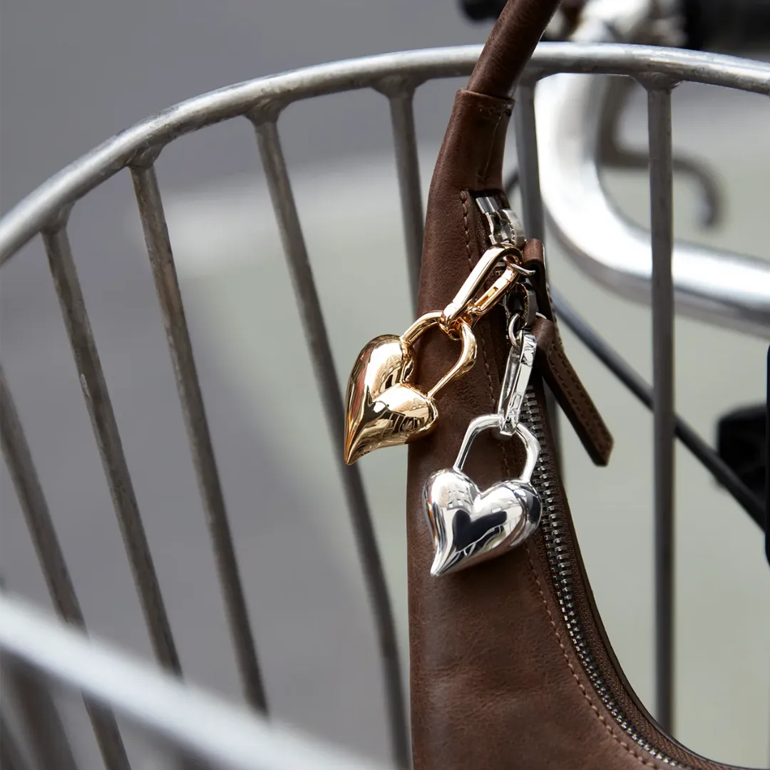 Padlock Heart Charm