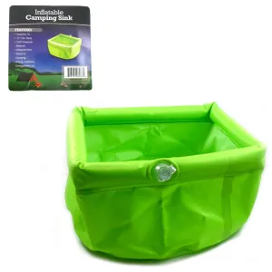 Portable 11" Inflatable Camping Sink 5L Wash Basin Folding Bucket Travel Outdoor