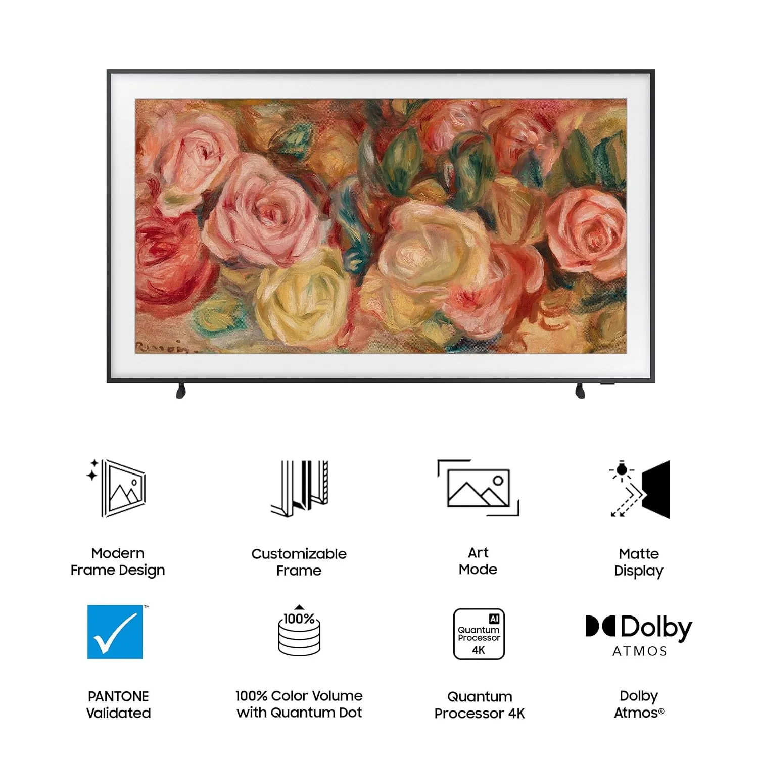Samsung QA43LS03FAULXL  108 cm (43 inches) The Frame Series 4K Ultra HD Smart QLED TV 2025