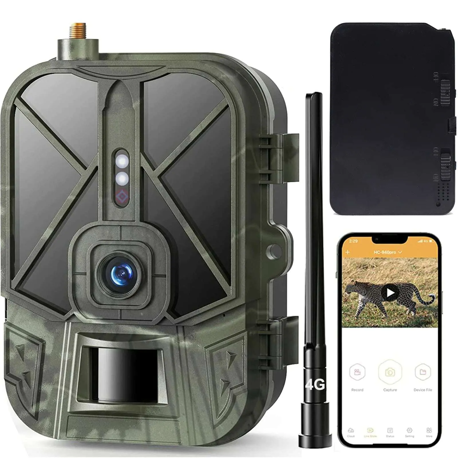 Suntekcam 4G HD Live Video Trail Camera  50MP 4K Wireless with APP Control & Cloud Service