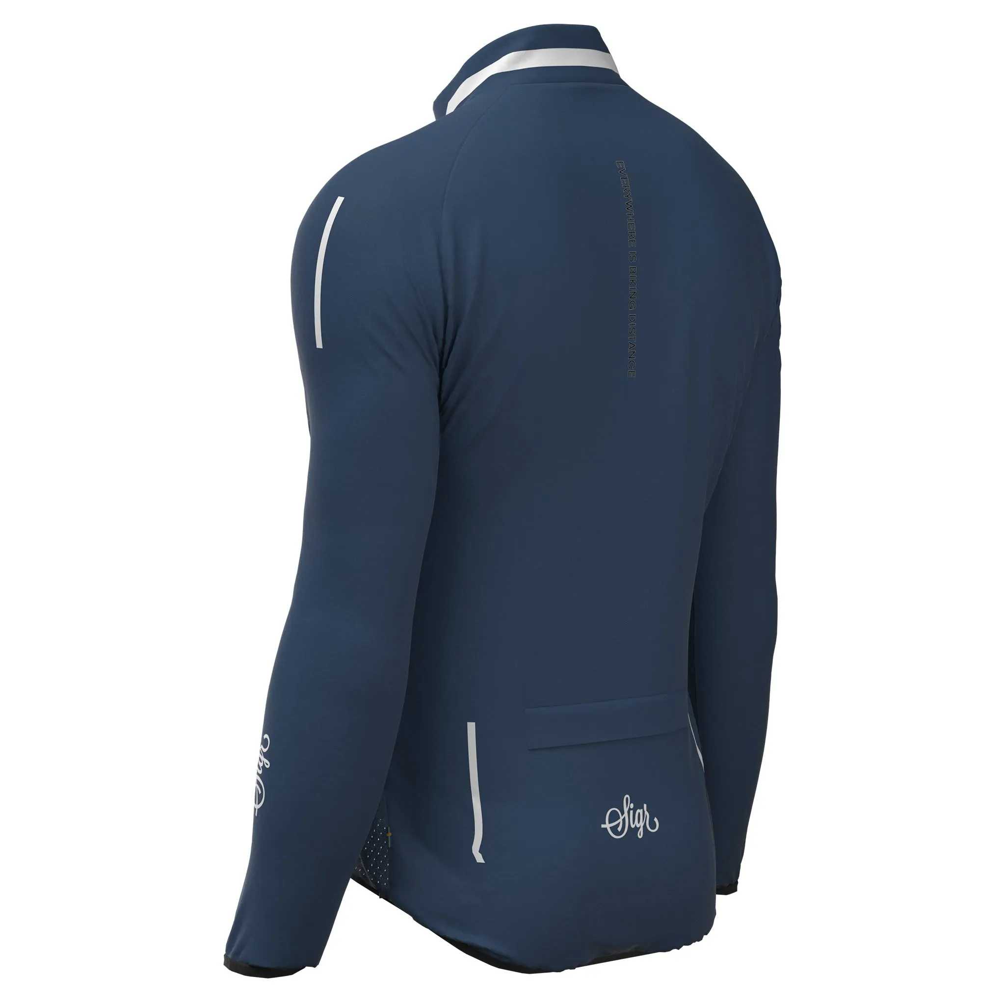 Treriksrset Blue Men's Cycling Wind/Pack Jacket