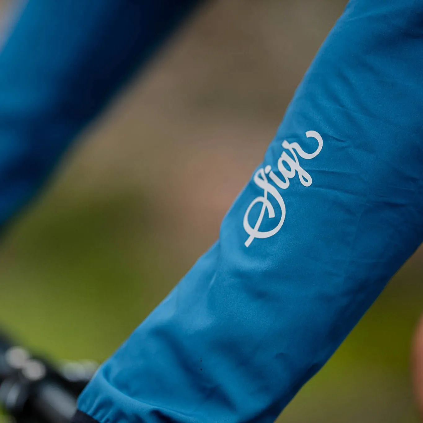 Treriksrset Blue Men's Cycling Wind/Pack Jacket